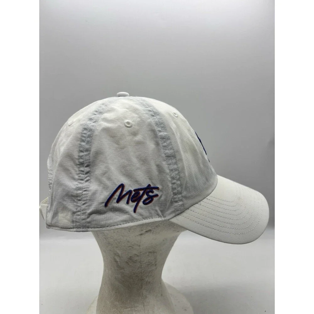 New York Mets 47 Brand Hat Baseball Cap White Ripstop Performance Strapback